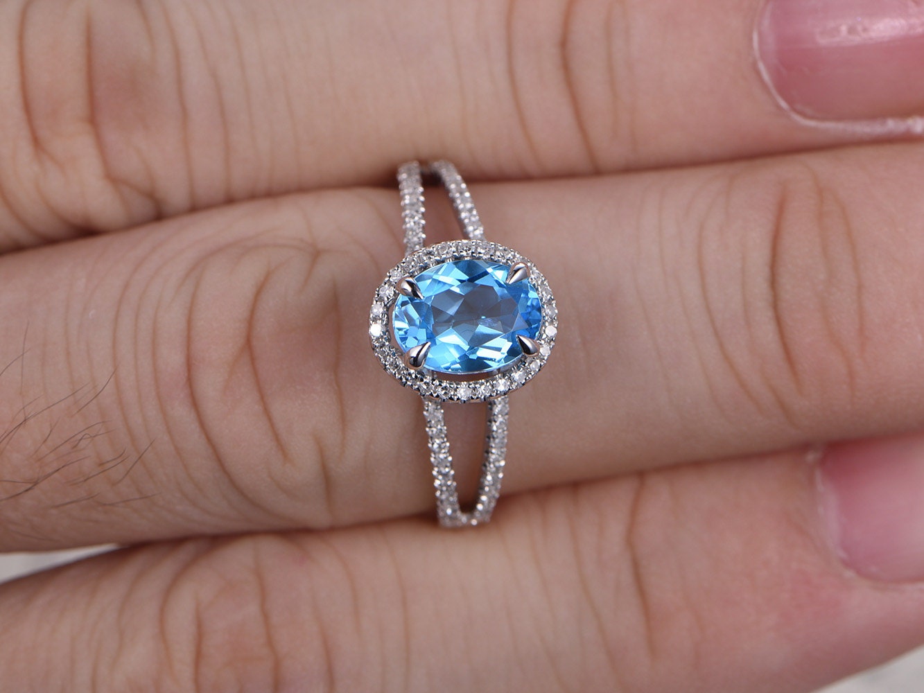6x8mm-oval-cut-topaz-engagement-ring-14k-white-gold-diamond-halo-split-shank-band