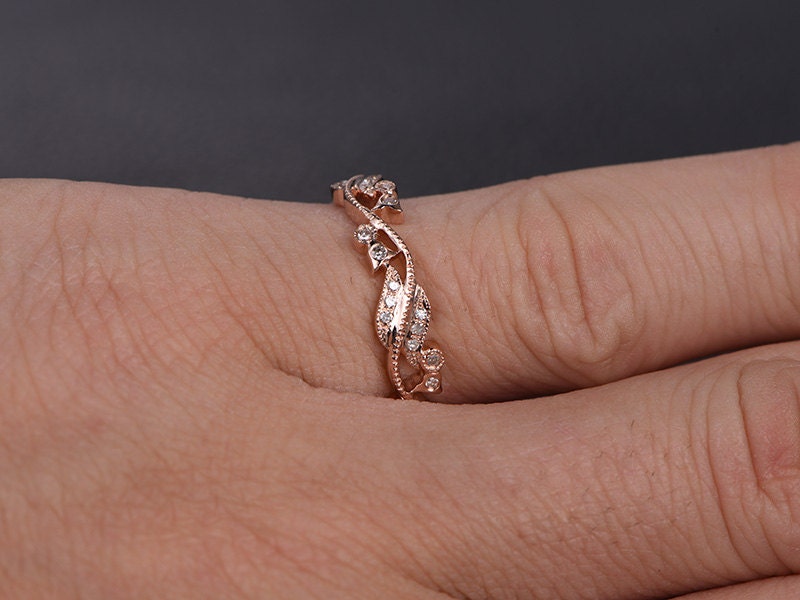 wave-diamond-wedding-band-14k-rose-gold-full-eternity-band-flower-design