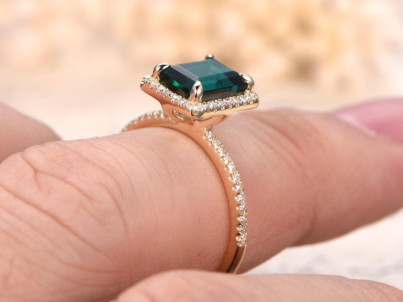 6x8mm-emerald-cut-emerald-engagement-ring-14k-yellow-gold-may-birthstone-diamond-halo-half-eternity