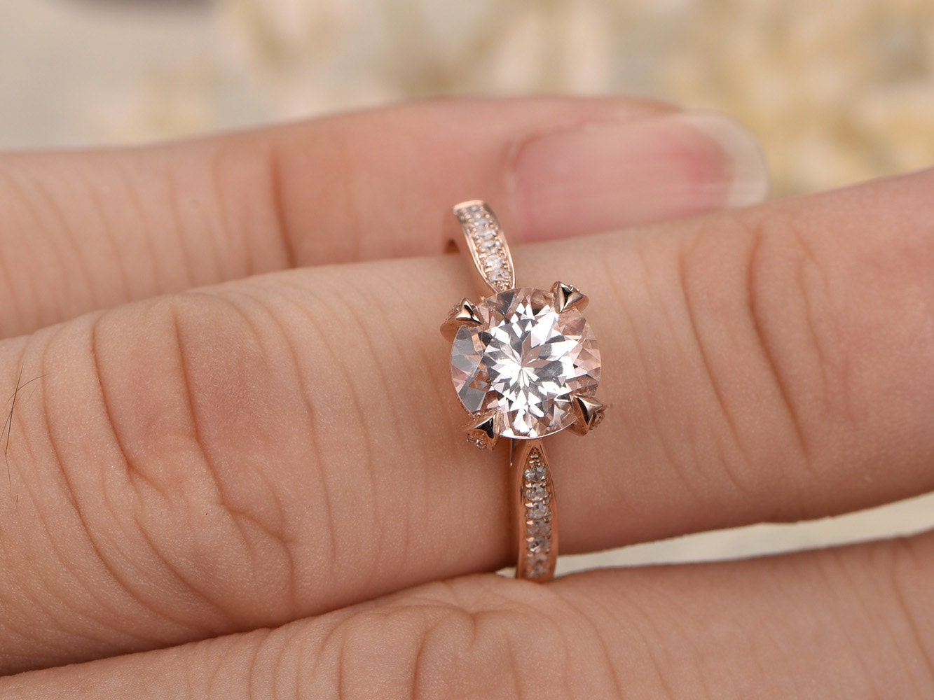 5mm-round-cut-morganite-engagement-ring-14k-rose-gold-solitaire-diamond-band-half-eternity