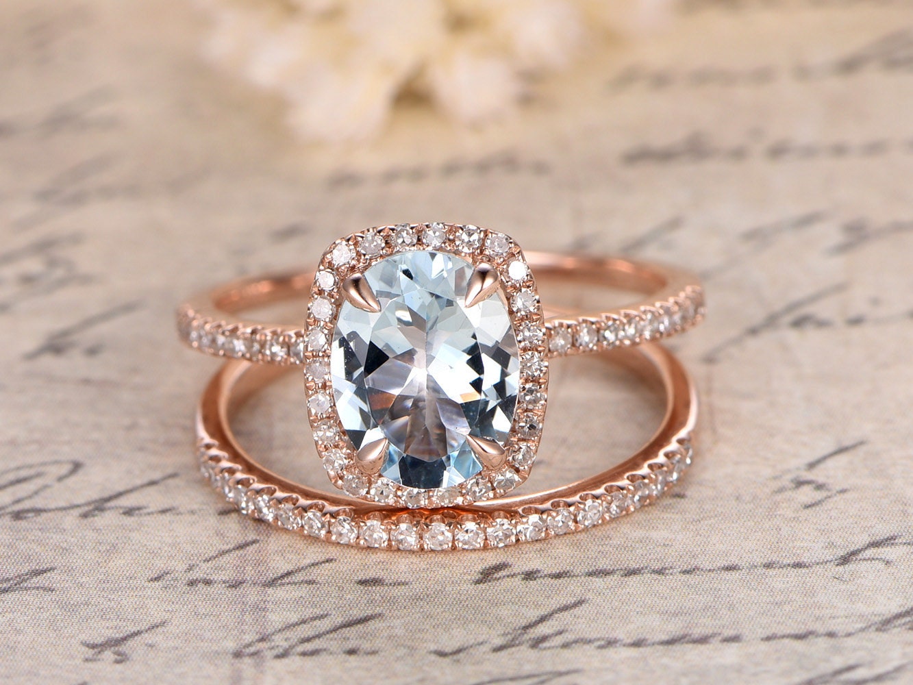 7x9mm-oval-cut-aquamarine-engagement-ring-set-2pcs-14k-rose-gold-diamond-cushion-halo-half-eternity