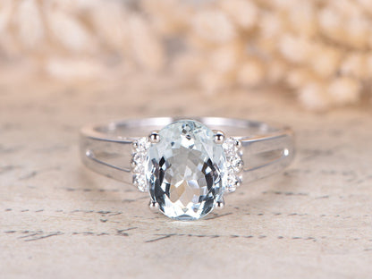 8x10mm-oval-cut-aquamarine-engagement-ring-14k-white-gold-diamond-plain-band-double-shank