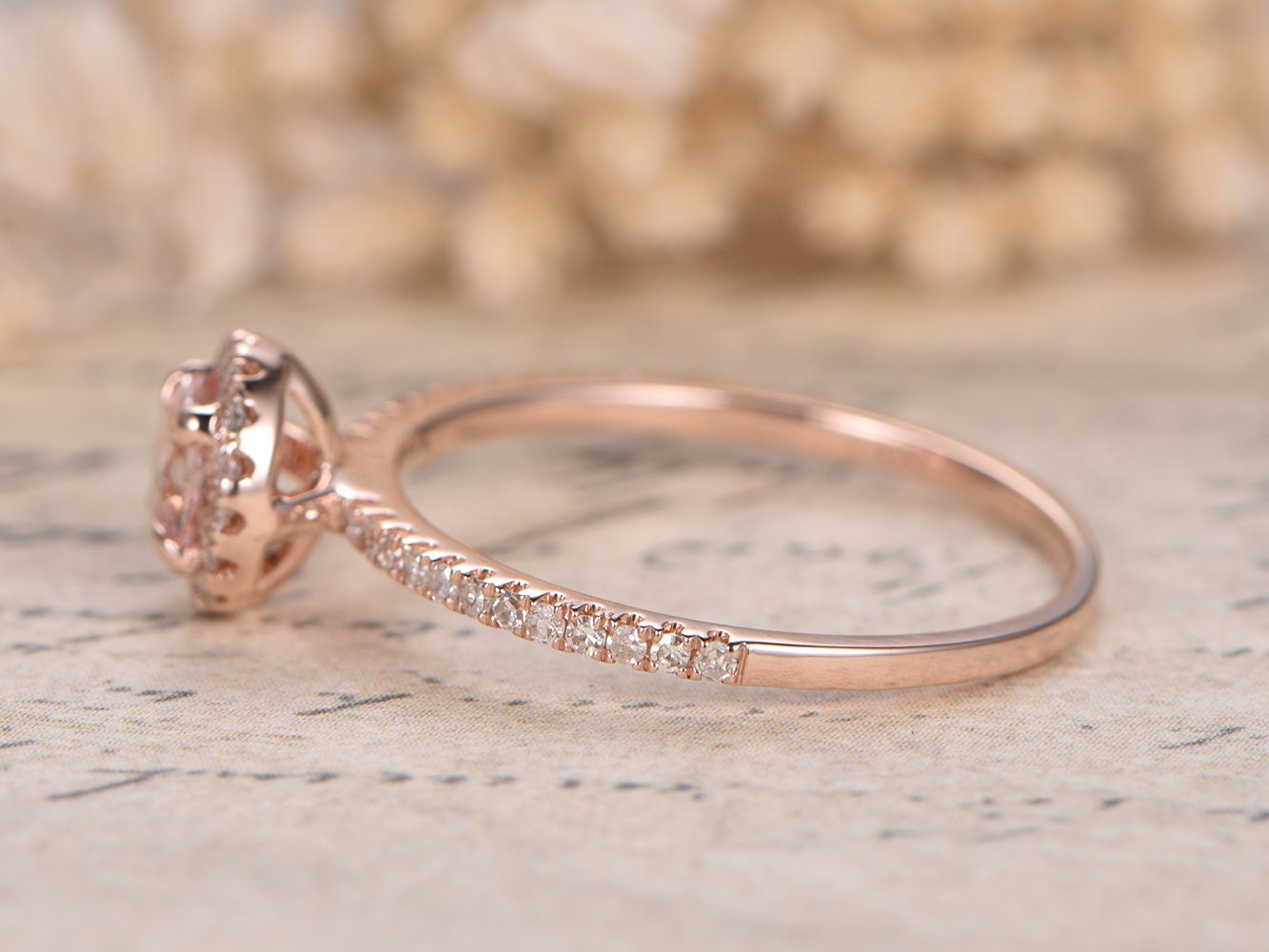 5mm-round-cut-morganite-engagement-ring-14k-rose-gold-diamond-halo-half-eternity-design
