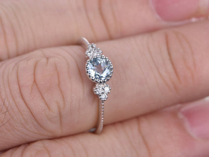 5mm-round-cut-aquamarine-engagement-ring-14k-white-gold-diamond-accent-plain-band