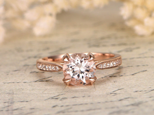 5mm-round-cut-morganite-engagement-ring-14k-rose-gold-solitaire-diamond-band-half-eternity