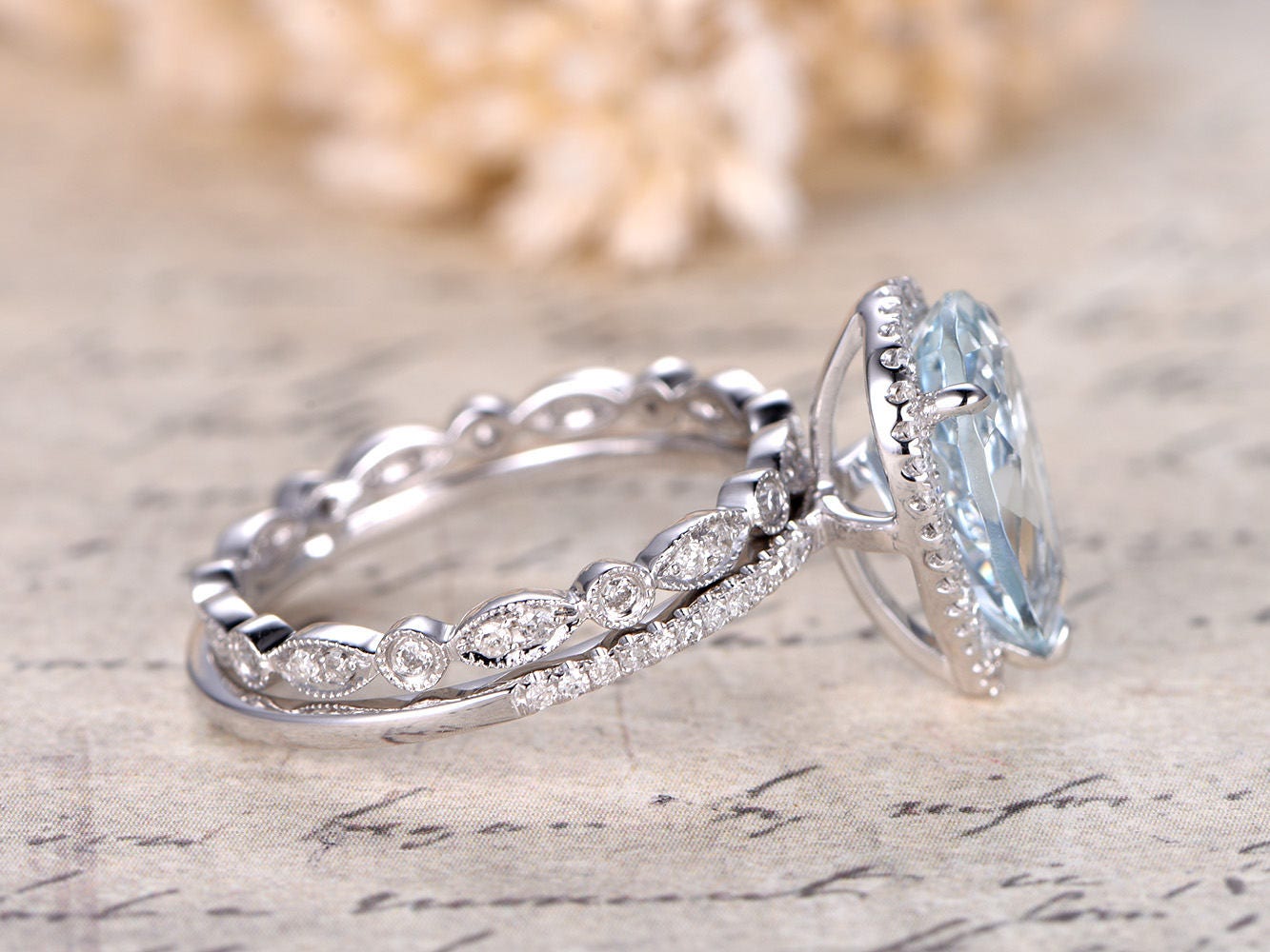 8x12mm-pear-cut-aquamarine-engagement-ring-set-2pcs-14k-white-gold-diamond-halo-art-deco-matching-band-full-eternity