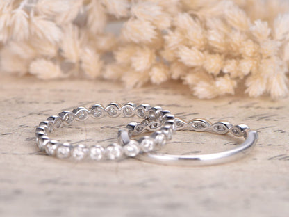 2pcs-diamond-wedding-band-14k-white-gold-art-deco-design