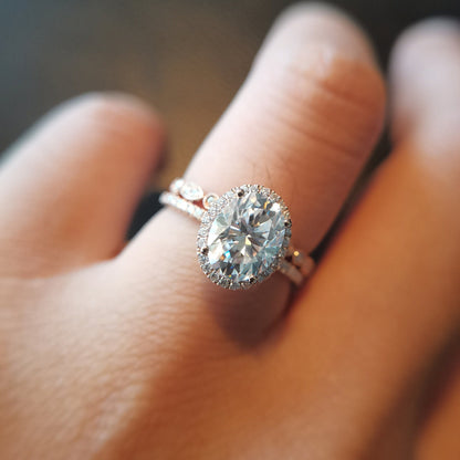 7x9-oval-cut-moissanite-engagement-ring-set-2pcs-14k-rose-gold-diamond-halo-art-deco-matching-band