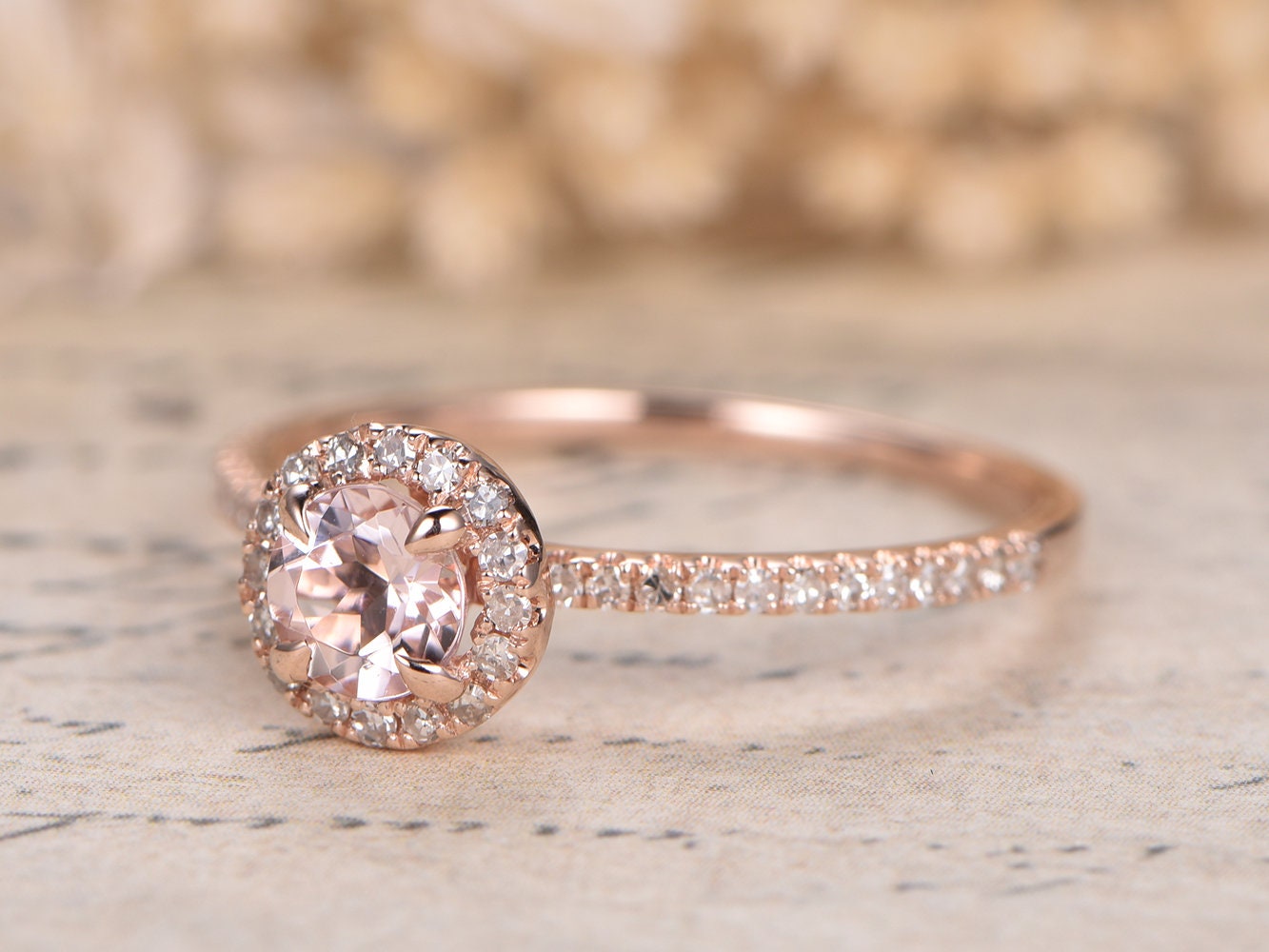 5mm-round-cut-morganite-engagement-ring-14k-rose-gold-diamond-halo-half-eternity-design