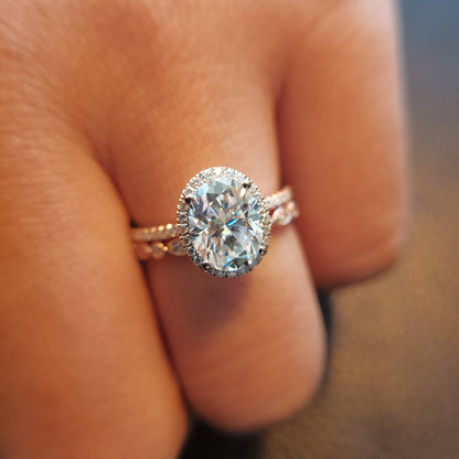 7x9-oval-cut-moissanite-engagement-ring-set-2pcs-14k-rose-gold-diamond-halo-art-deco-matching-band