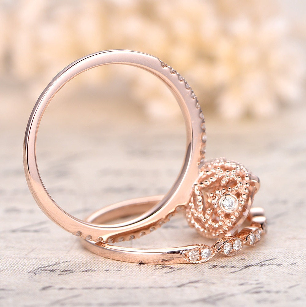 9x11mm-oval-cut-morganite-engagement-ring-set-2pcs-14k-rose-gold-solitaire-half-eternity-diamond-art-deco-band