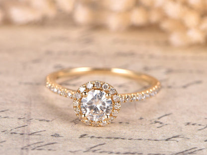 5mm-round-cut-moissanite-engagement-ring-14k-yellow-gold-diamond-halo-half-eternity-band