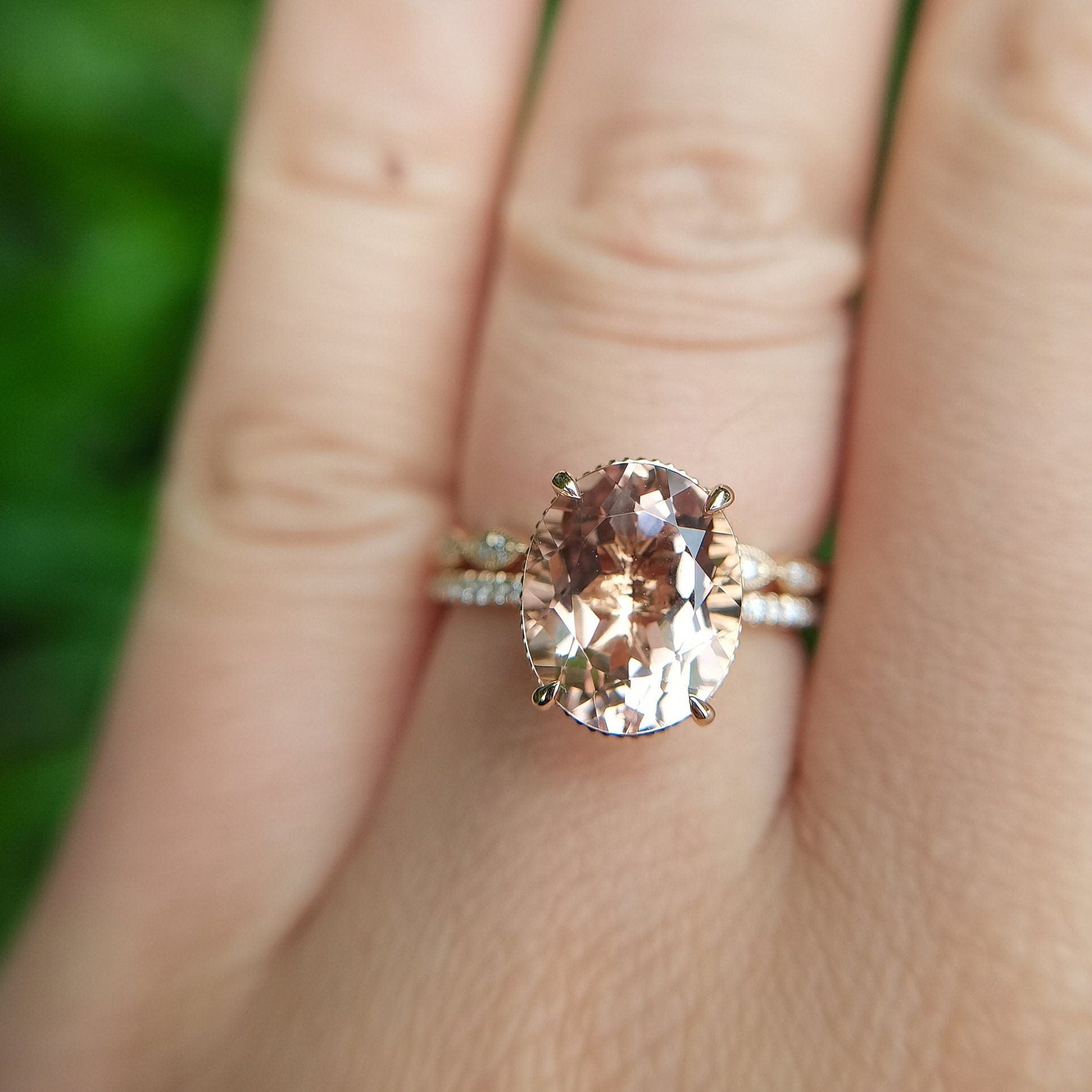 9x11mm-oval-cut-morganite-engagement-ring-set-2pcs-14k-rose-gold-solitaire-half-eternity-diamond-art-deco-band