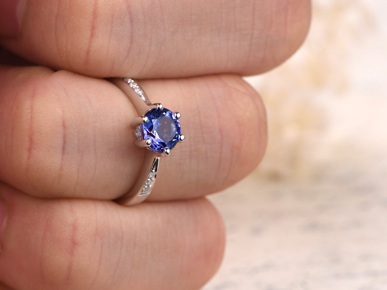 1.15ct-round-cut-tanzanite-engagement-ring-14k-white-gold-blue-gemstone-6-prongs-design-diamond-band