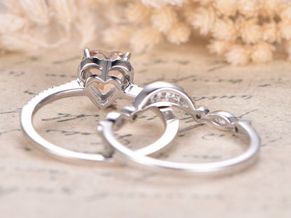 6mm-heart-cut-morganite-engagement-ring-set-2pcs-14k-white-gold-diamond-half-eternity-band-curved-art-deco-matching-band
