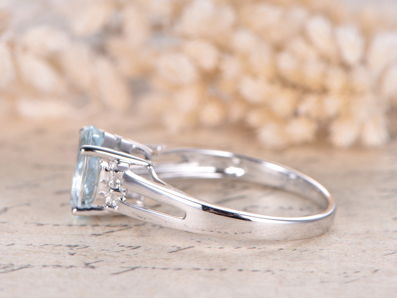 8x10mm-oval-cut-aquamarine-engagement-ring-14k-white-gold-diamond-plain-band-double-shank