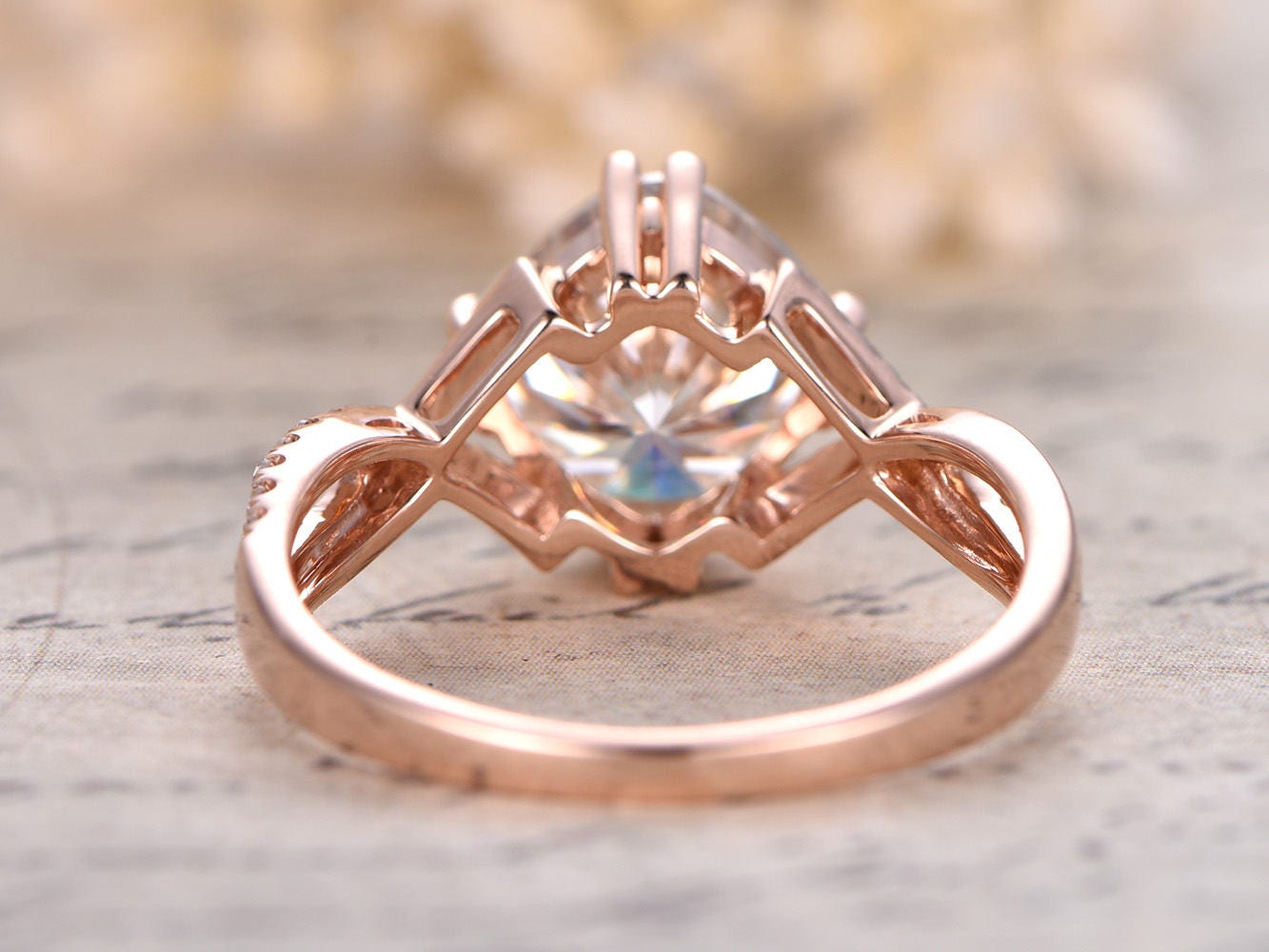 8mm-cushion-cut-moissanite-engagement-ring-14k-rose-gold-infinity-diamond-ring-twist-design