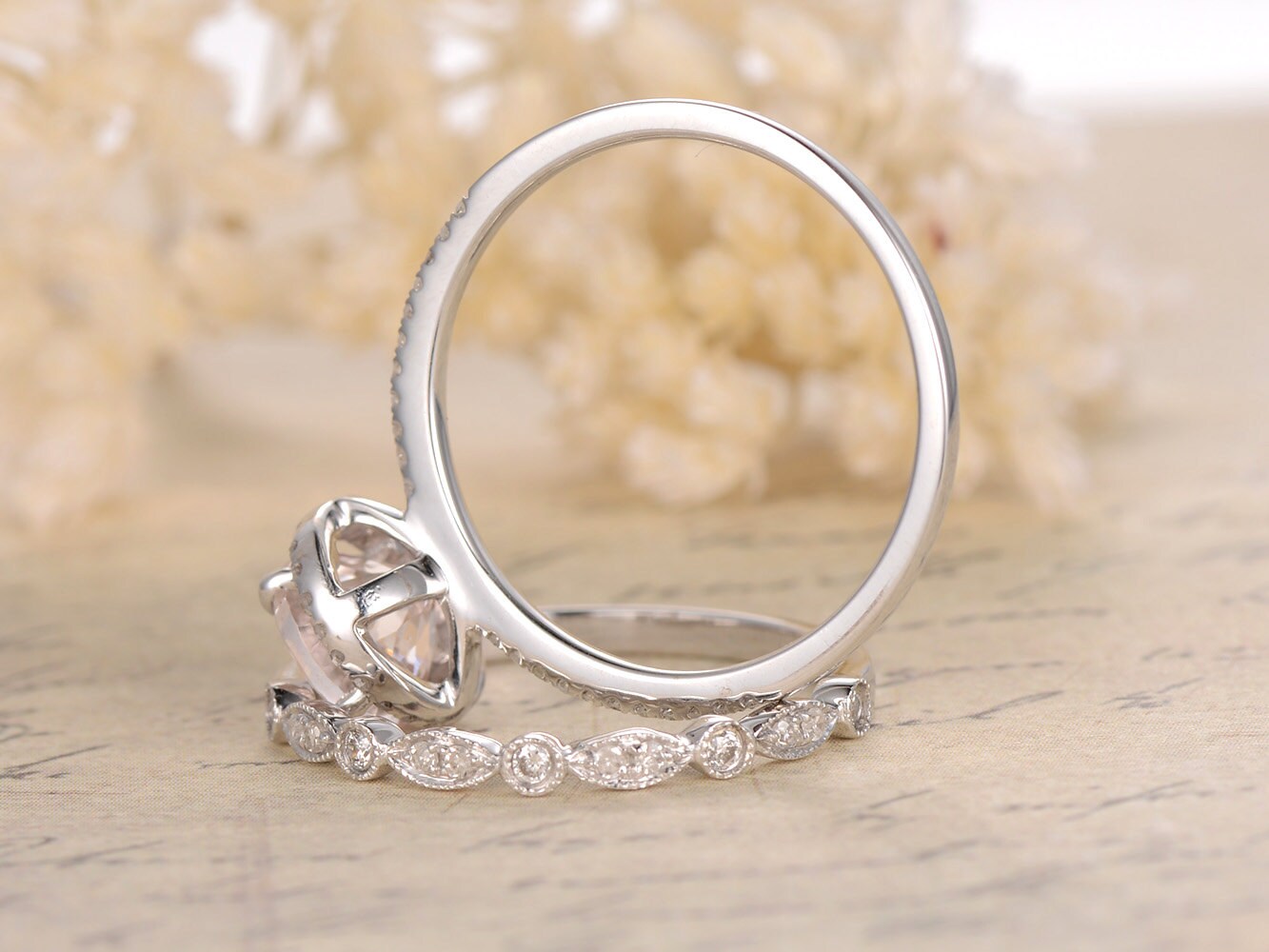 6.5mm-round-cut-morganite-engagement-ring-set-2pcs-14k-white-gold-bridal-diamond-halo-art-deco-matching-band