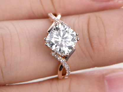 8mm-cushion-cut-moissanite-engagement-ring-14k-rose-gold-infinity-diamond-ring-twist-design
