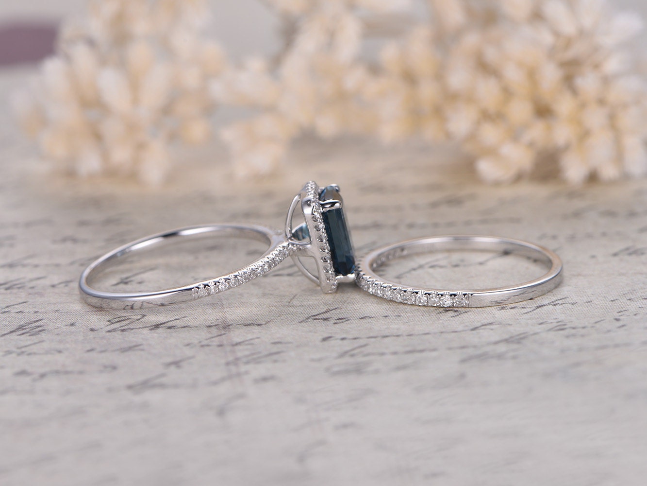 6x8mm-emerald-cut-topaz-engagement-ring-set-2pcs-solid-14k-white-gold-diamond-matching-band