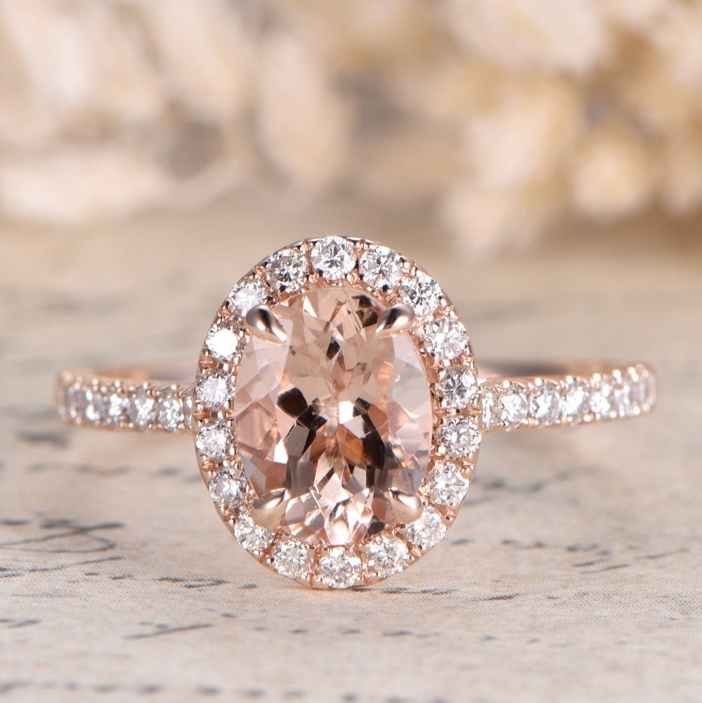 6x8mm-oval-cut-morganite-engagement-ring-vintage-14k-rose-gold-diamond-halo-half-eternity