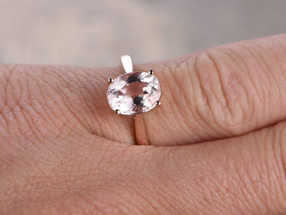 7x9mm-oval-cut-morganite-engagement-ring-14k-rose-gold-solitaire-plain-band