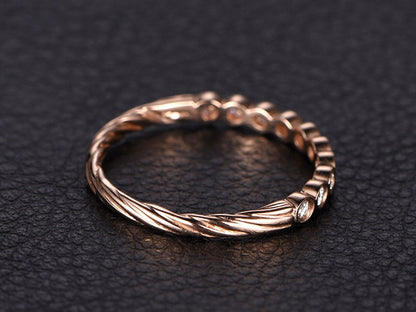 natural-conflict-free-diamonds-wedding-band-14k-rose-gold-half-eternity-twist-design