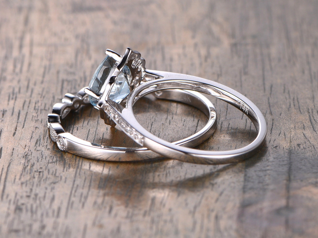 7mm-cushion-cut-aquamarine-engagement-ring-set-2pcs-vintage-floral-14k-white-gold-diamond-halo-art-deco-matching-band