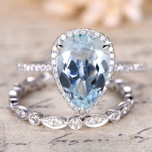 8x12mm-pear-cut-aquamarine-engagement-ring-set-2pcs-14k-white-gold-diamond-halo-art-deco-matching-band-full-eternity