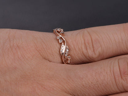 wave-diamond-wedding-band-14k-rose-gold-full-eternity-band-flower-design