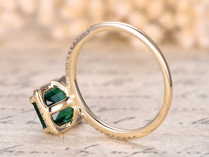 6x8mm-emerald-cut-emerald-engagement-ring-14k-yellow-gold-may-birthstone-diamond-halo-half-eternity