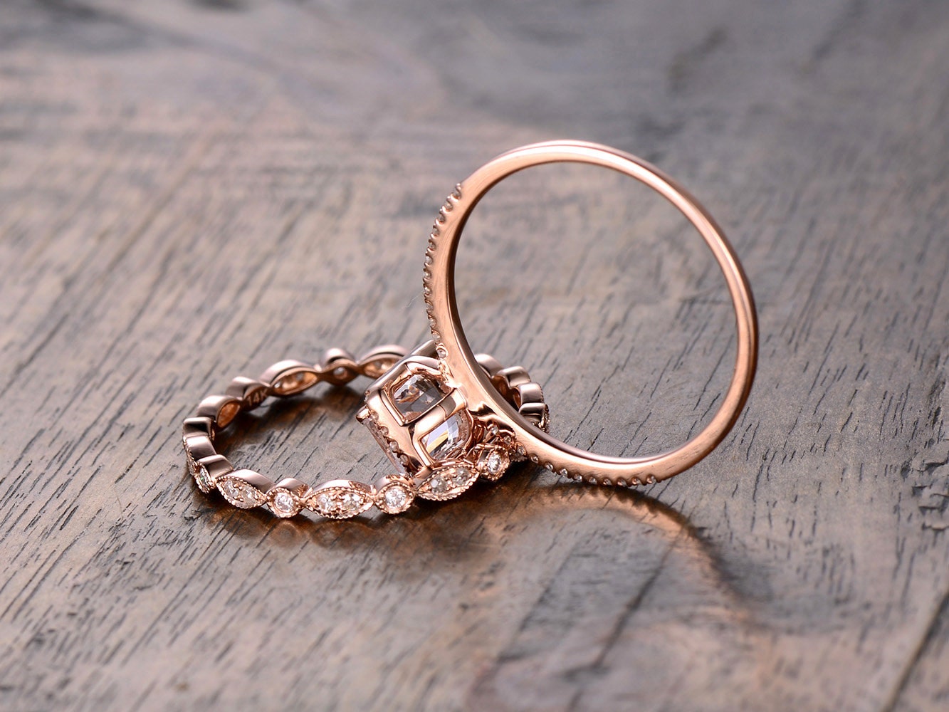 6x8mm-emerald-cut-morganite-engagement-ring-set-morganite-ring-set-and-art-deco-band-full-eternity-14k-rose-gold-bridal-rings