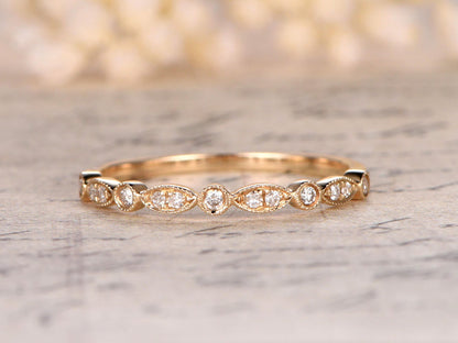 diamond-wedding-band-14k-yellow-gold-half-eternity-band-art-deco-design