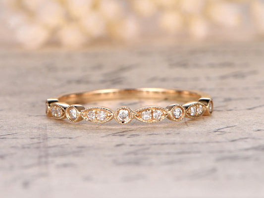 diamond-wedding-band-14k-yellow-gold-half-eternity-band-art-deco-design
