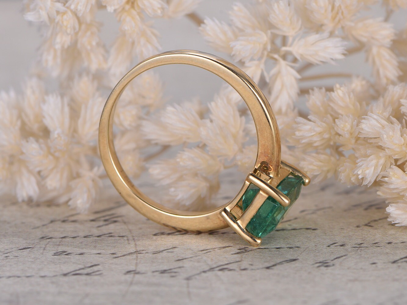 6x8mm-emerald-cut-emerald-engagement-ring-14k-yellow-gold-may-birthstone-plain-band