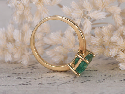 6x8mm-emerald-cut-emerald-engagement-ring-14k-yellow-gold-may-birthstone-plain-band