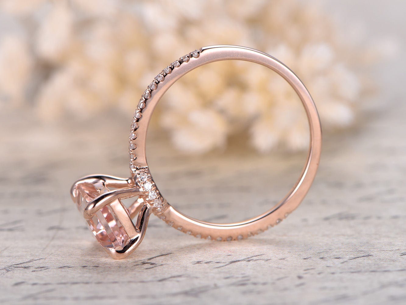 6x8mm-emerald-cut-morganite-engagement-ring-14k-rose-gold-solitaire-diamond-half-eternity