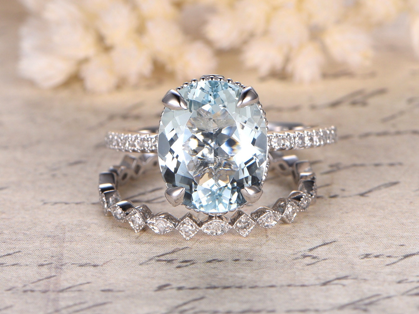 9x11mm-oval-cut-aquamarine-engagement-ring-set-2pcs-14k-white-gold-diamond-half-eternity-band-full-eternity-art-deco-matching-band
