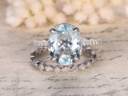 9x11mm-oval-cut-aquamarine-engagement-ring-set-2pcs-14k-white-gold-diamond-half-eternity-band-full-eternity-art-deco-matching-band