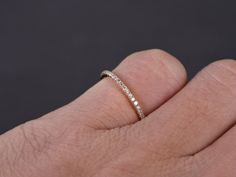 diamond-wedding-band-14k-yellow-gold-wedding-ring-half-eternity