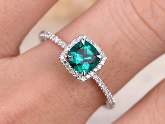 6mm-cushion-cut-emerald-engagement-ring-vintage-14k-white-gold-may-birthstone-halo-pave-diamond