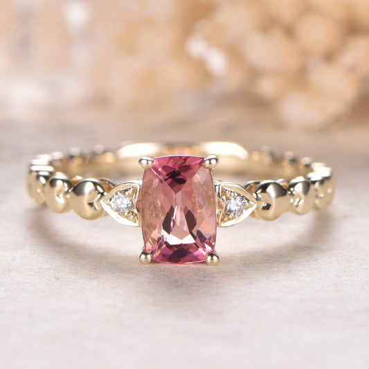 5x7mm-cushion-cut-pink-tourmaline-engagement-ring-14k-yellow-gold-diamond-accent-solitaire-design