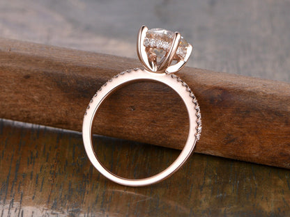 7mm-round-cut-moissanite-engagement-ring-14k-rose-gold-half-eternity-diamond-band-solitaire