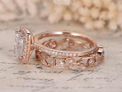 6x8mm-oval-cut-moissanite-engagement-ring-set-2pcs-14k-rose-gold-halo-diamond-floral-full-eternity-band