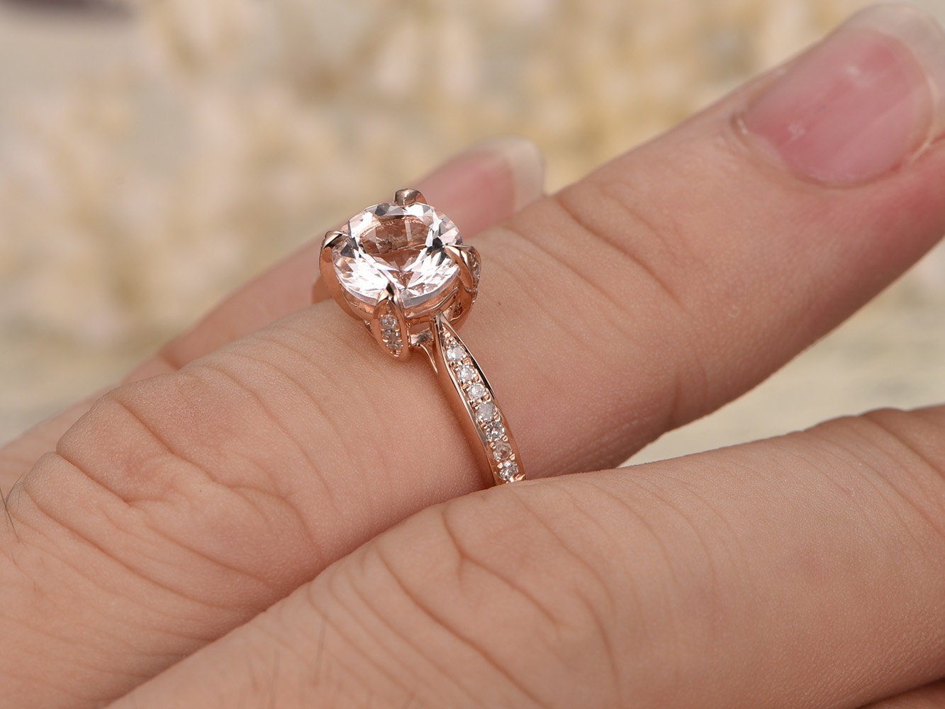 5mm-round-cut-morganite-engagement-ring-14k-rose-gold-solitaire-diamond-band-half-eternity