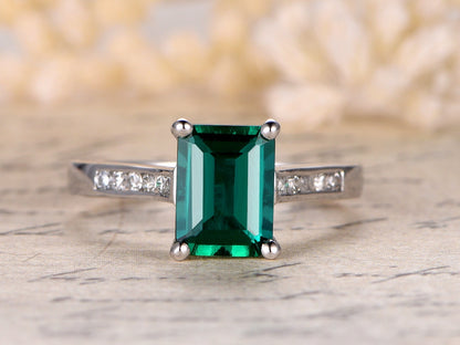 6x8mm-emerald-cut-emerald-engagement-ring-14k-white-gold-may-birthstone-ring-diamond-chanel-set