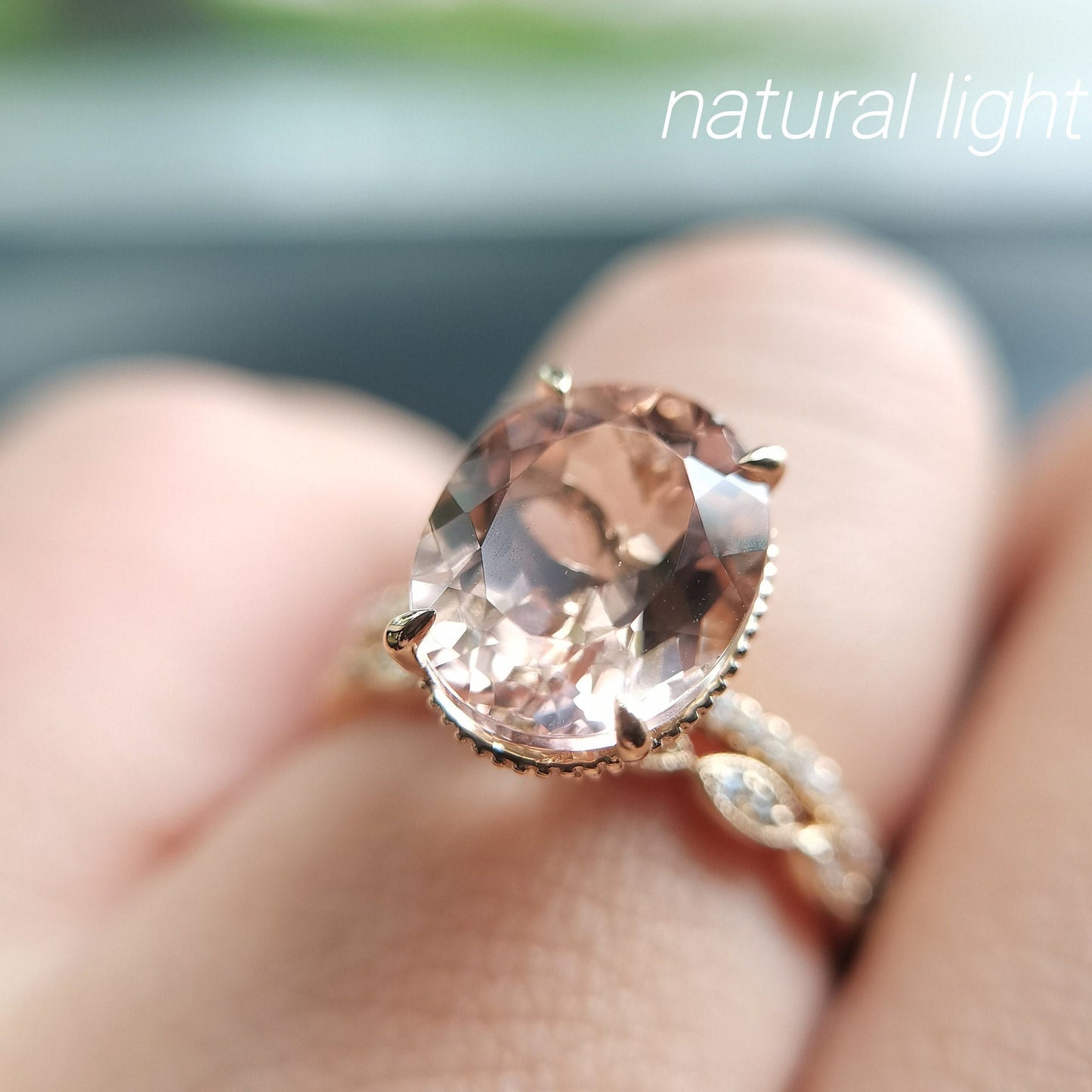 9x11mm-oval-cut-morganite-engagement-ring-set-2pcs-14k-rose-gold-solitaire-half-eternity-diamond-art-deco-band