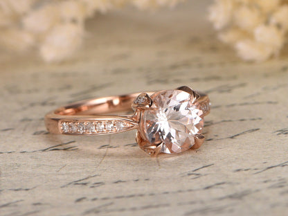 5mm-round-cut-morganite-engagement-ring-14k-rose-gold-solitaire-diamond-band-half-eternity