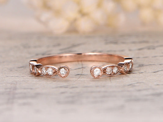 diamond-wedding-band-14k-rose-gold-art-deco-half-eternity-band-bezel-milgrain-opening-5mm