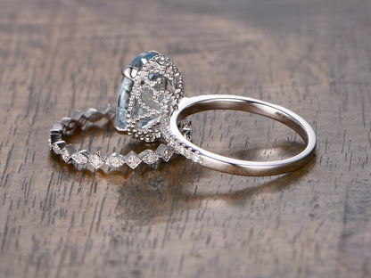 9x11mm-oval-cut-aquamarine-engagement-ring-set-2pcs-14k-white-gold-diamond-half-eternity-band-full-eternity-art-deco-matching-band